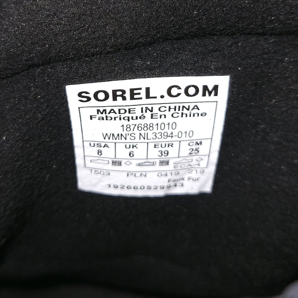 SOREL Out 'N About Puffy Mid Boots Navy Blue US 8 - Picture 9 of 12